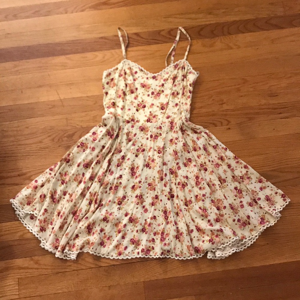 XS Floral Mink Pink Sundress